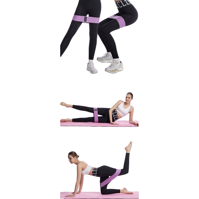Dây kháng lực Mini band vải siêu bền hỗ trợ tập gym, tập mông, tập chân