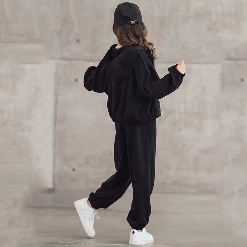 Set Đồ Thể Thao Ba Món Gồm Áo Lưới Màu Đỏ Phong Cách Hàn Quốc Thời Trang Xuân Thu Cho Bé Gái
