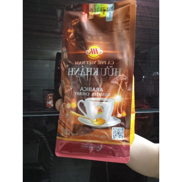 Cà Phê Hữu Khánh Loại Vàng thơm ngon 500g mẩu mới | BigBuy360 - bigbuy360.vn