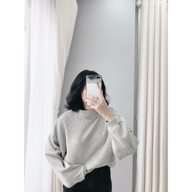 Áo kẻ tay bồng kẻ hót( 5 màu)