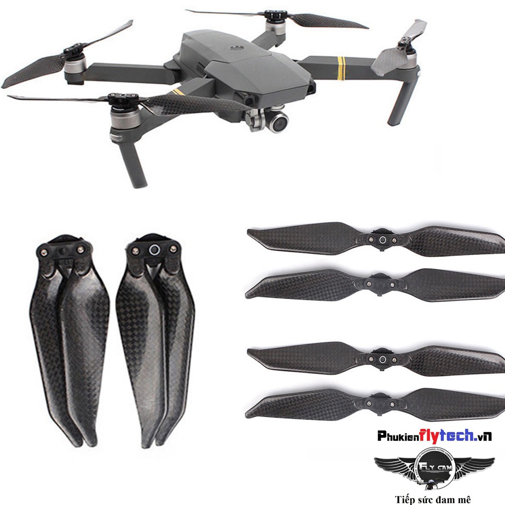 Cách Mavic pro - Cánh carbon giảm ồn siêu cứng (4 cánh)