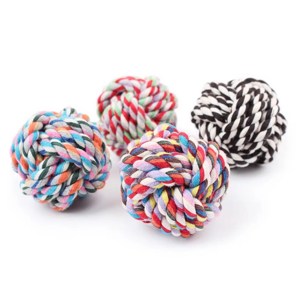 Trái banh vải tết thừng dành cho thú cưng