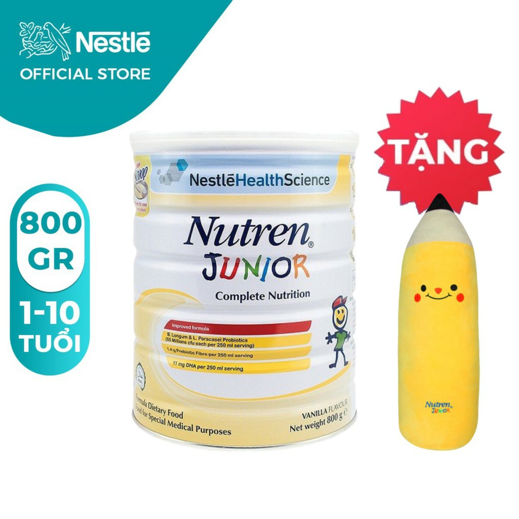 Date 2023 - [Tặng Quà] Sữa bột Nutren Junior 800g