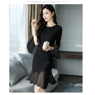 Đầm ren dạ hội phong cách Hàn Quốc