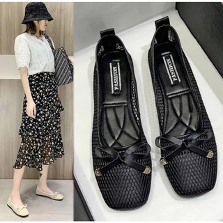 Giầy nữ - Giày lưới nữ đính nơ
