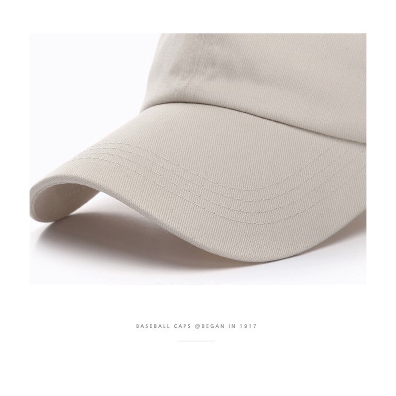 Mũ lưỡi trai thêu chữ thời trang unisex đơn giản