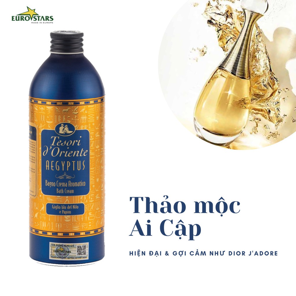 [Hàng Chính Hãng] Sữa Tắm Xích Ý Nước Hoa Tesori Hương Hoa Sen Dây Xích 250ml Cao Cấp