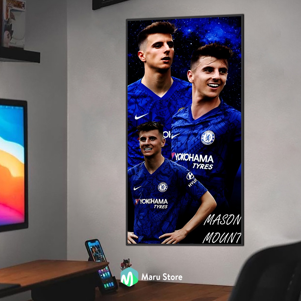 Tranh Mason Mount Treo Tường Có Khung Trang Trí Góc Gaming