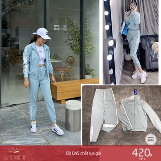 Bộ thể thao nữ chất gió 2 lớp
