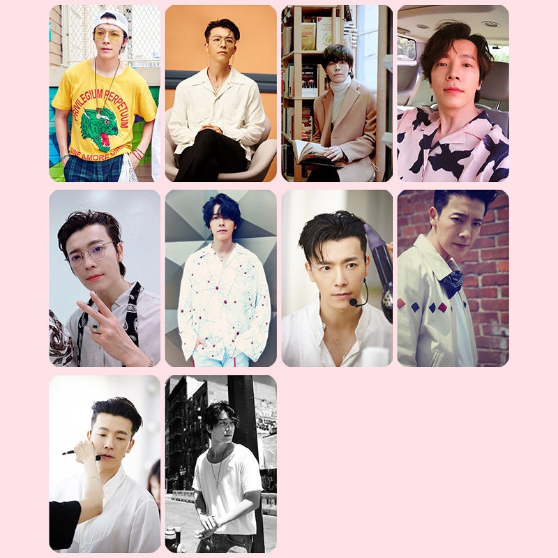 Donghae card sticker, super junior, sticker card diy, collectible card, 10 cái / bộ, kpop