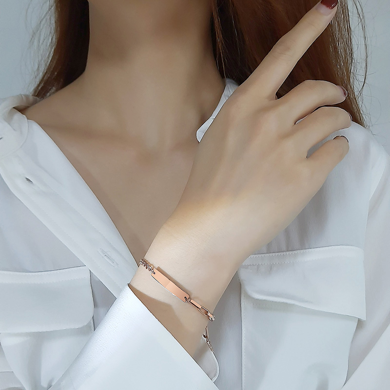 Vnox Vòng Tay Thép Không Gỉ Khắc Tên Ngày Tháng