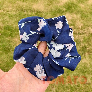 Dây cột tóc scrunchie lụa satin phi bóng sang chảnh - 43