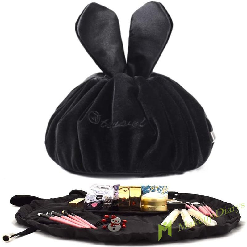 【New Arrival】Makeup Bags with Rabbit Ears Velvet Cosmetics Storage Bag