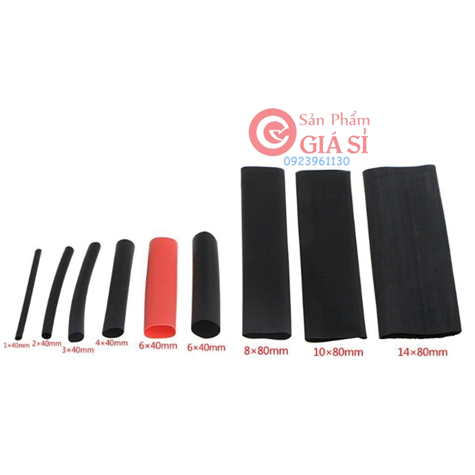 Ống bọc cách điện - Combo 164/328 ống co nhiệt bọc dây điện xe hơi, xe máy, máy tính cá nhân nhiều kích cỡ ❤️freeship❤️