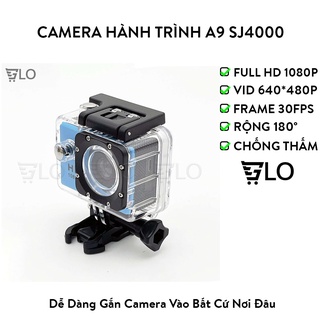Mua Camera Hành Trình Xe Máy Giá Rẻ Ngoài Trời Chống Nước Quay Phim Độ Nét Cao A9 SJ4000