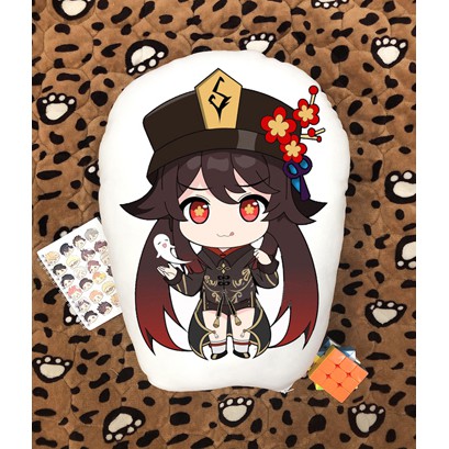 Gối ôm gối ngủ in 2 mặt chibi  Hu Tao Genshin Impact