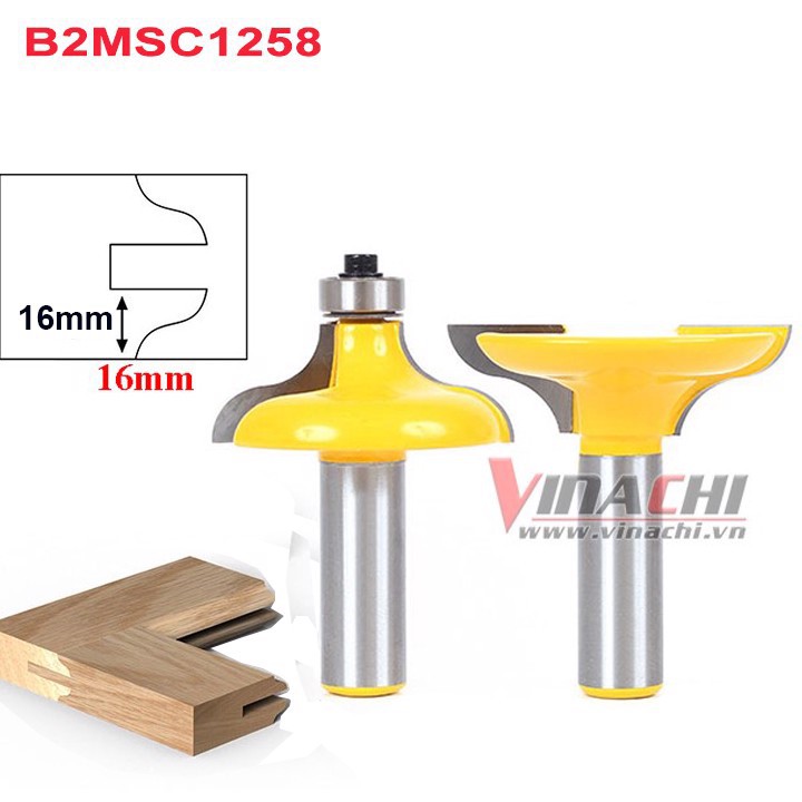 Bộ 2 Mũi Soi Mộng Cửa 1/2*5/8 - Bộ 2 Mũi Soi Mộng Cửa chuyên dùng để ghép gỗ, ghép mộng cửa; ghép bén khít, chắc chắn