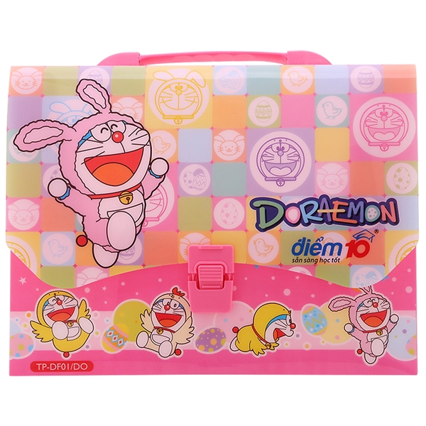 Cặp Học Thêm Doraemon TP-DF01/DO - Màu Hồng - Thiên Long