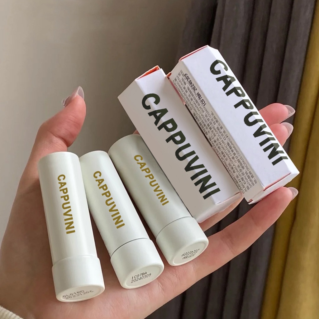 Son dưỡng môi Cappuvini hương đào dưỡng ẩm làm mờ đường viền môi