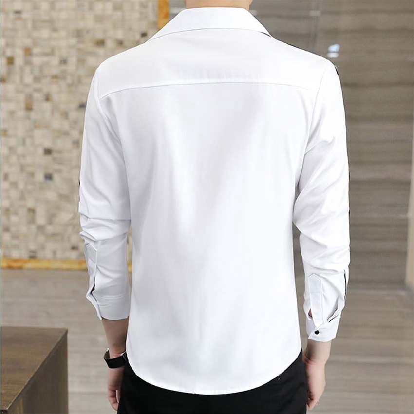 Áo sơ Mi, Áo sơ Mi Nam dài tay, chất liệu Cotton cao cấp có giãn, mát mẻ, thấm mồ hôi, không nhăn, không nhàu,mã N35
