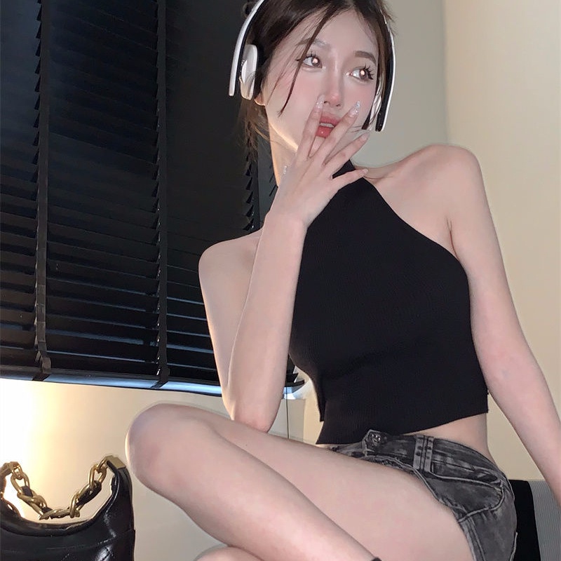 COZOKC Áo Croptop Sát Nách Thiết Kế Ôm Sát Quyến Rũ