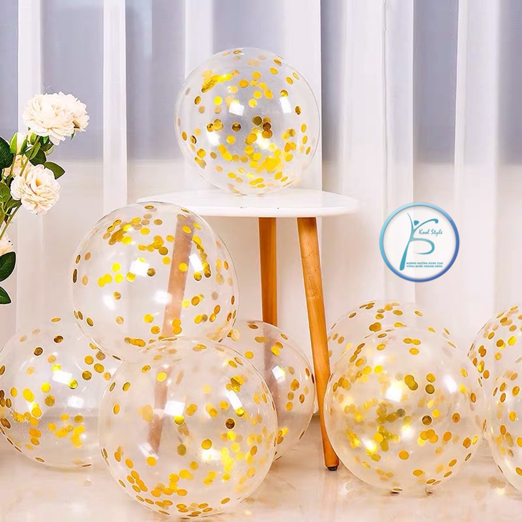 Bóng kim tuyến confetti- 1 bóng - Kool Style Shop