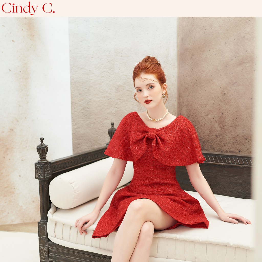 Váy Luv Dress CINDY C chất dạ Tweed 799