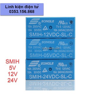 Linh kiện Relay  loại 16A 8 chân Songle SMIH-05VDC SMIH-12VDC SMIH-24VDC-SL-C