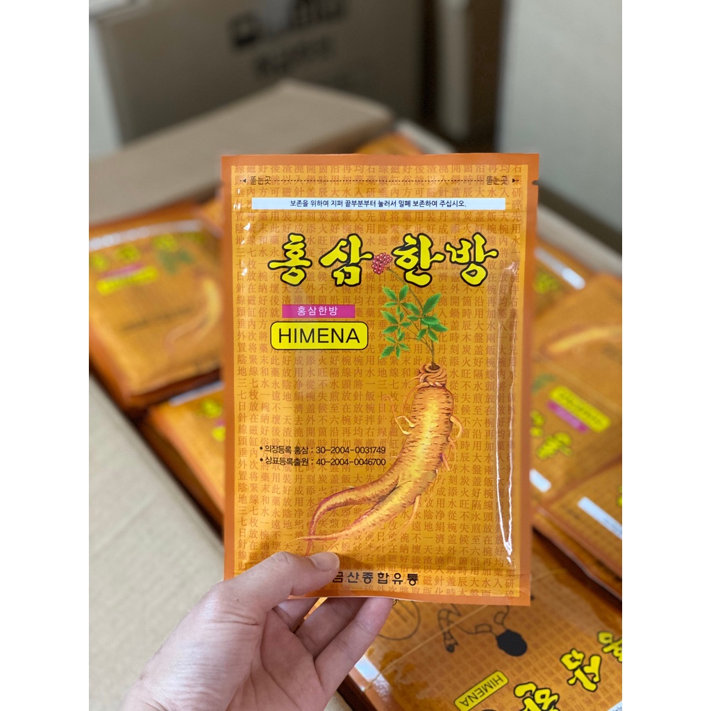 Cao Dán Hồng Sâm HIMENA Hàn Quốc, Túi 20 miếng