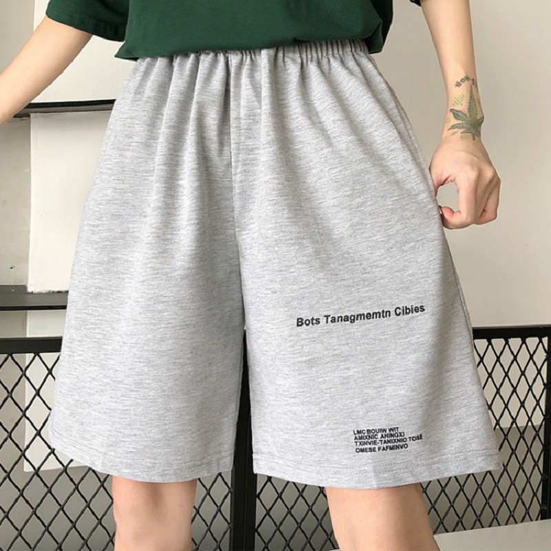 Quần đùi Unisex thun rộng BONT quần short thể thao nam nữ cá tính - VIETCEN