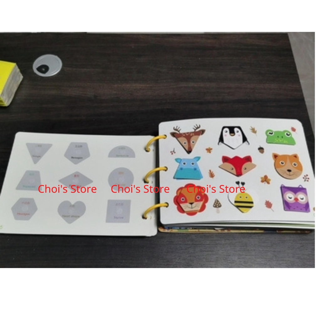 Sách bóc dán, học liệu bóc dán montessori, Busy book thông minh cho bé