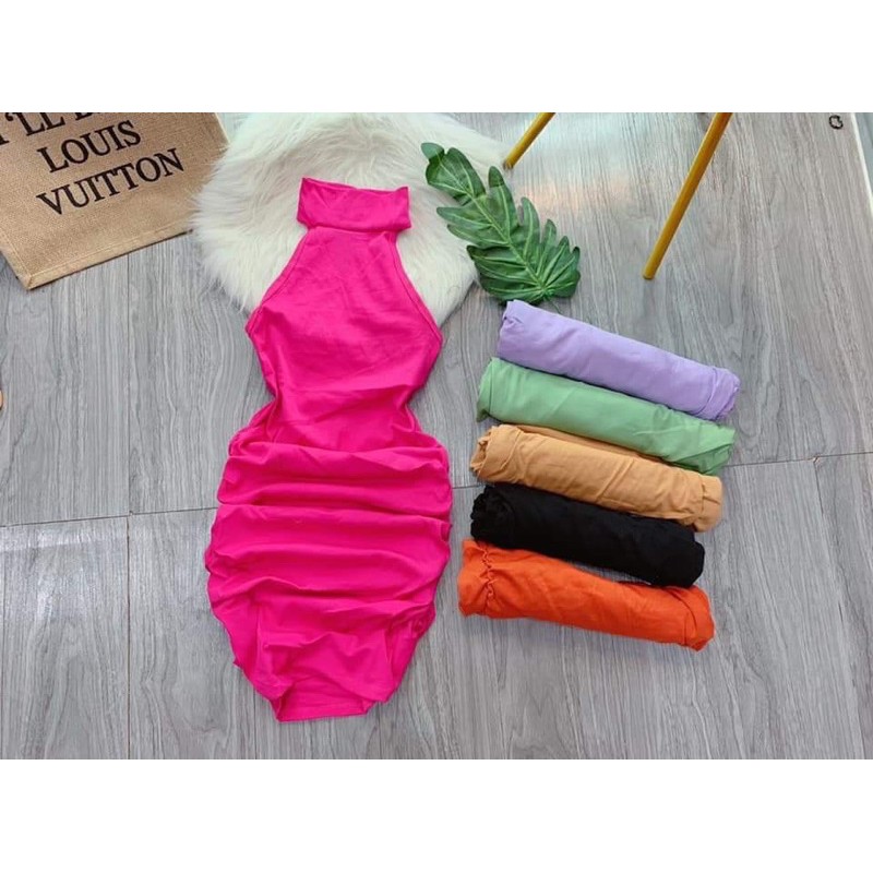 ĐẦM RIP CỔ LỌ FREESIZE DƯỚI 55KG - CAROTSHOP