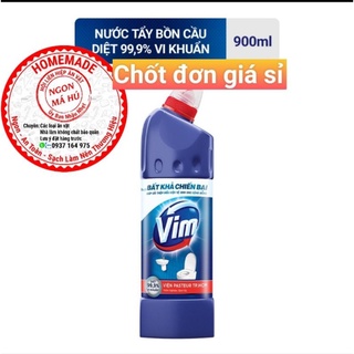 Nước tẩy bồn cầu vim diệt khuẩn 900ml