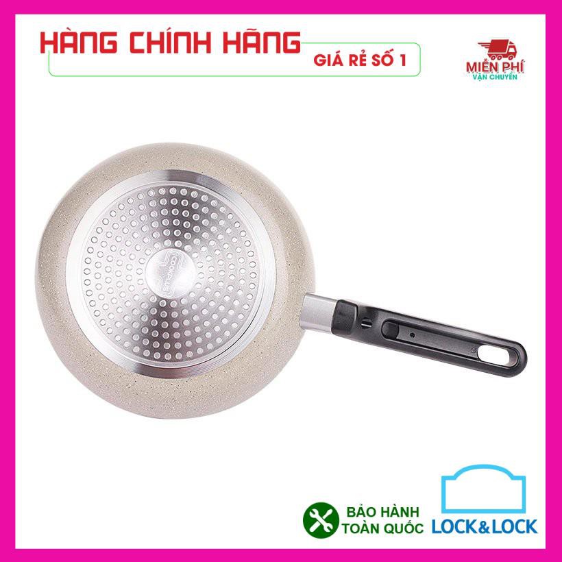 CHẢO ĐÁ LOCK&LOCK COOKPLUS HARD 6223-22CM, lòng chảo làm bằng chất teflon cap cấp