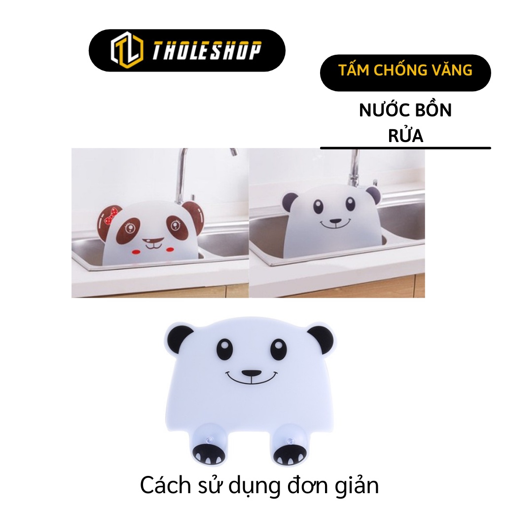 Tấm Chắn Nước - Miếng Chống Văng Nước Bồn Rửa Chén Hình Gấu, Dễ Dàng Vệ Sinh  5667