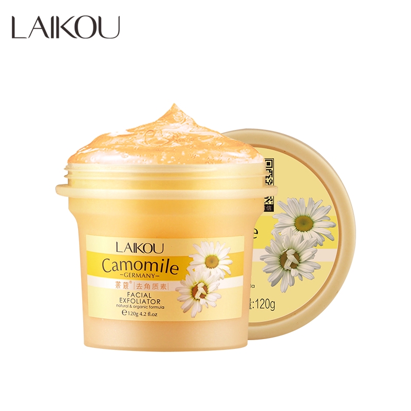 Tẩy tế bào chết LAIKOU chiết xuất hoa cúc làm sạch cơ thể hiệu quả 120g