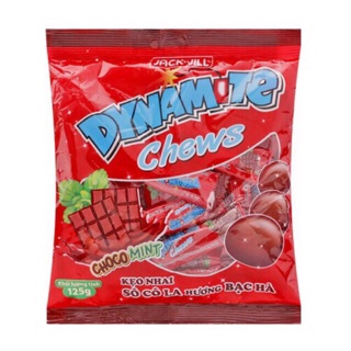 Kẹo ba viên Dynaminte socola/trái cây 125gr