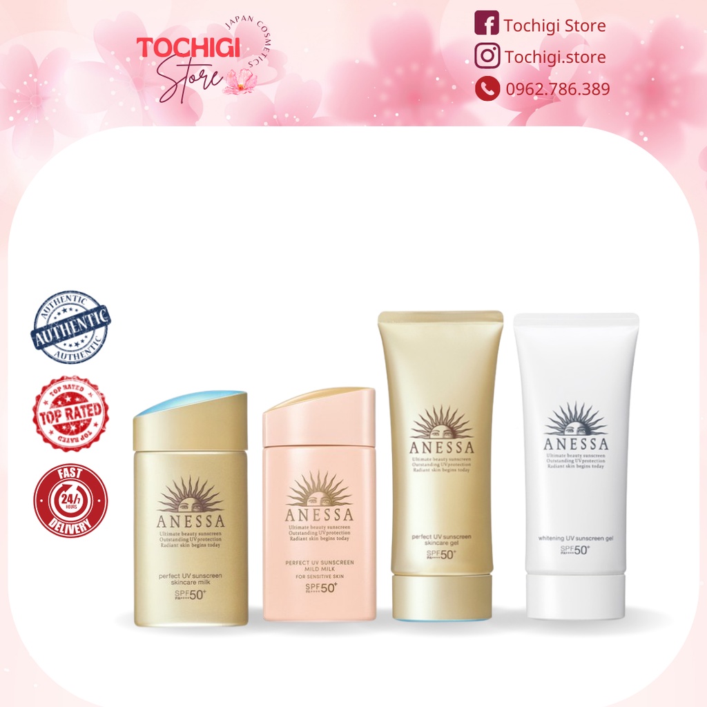 Sữa chống nắng dưỡng da Anessa Perfect UV Sunscreen Nhật Bản