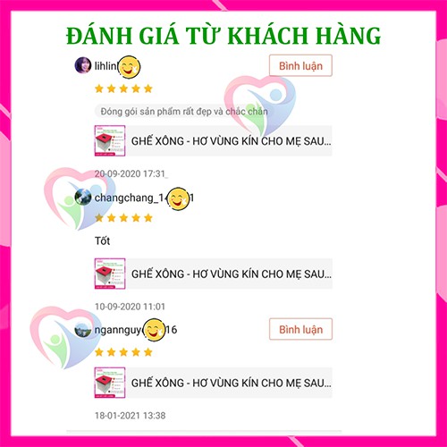 GHẾ XÔNG -  HƠ VÙNG KÍN CHO MẸ SAU SINH VÀ PHỤ NỮ NUDACO TẶNG ĐỆM LÓT GHẾ VÀ BỌC CÁCH NHIỆT