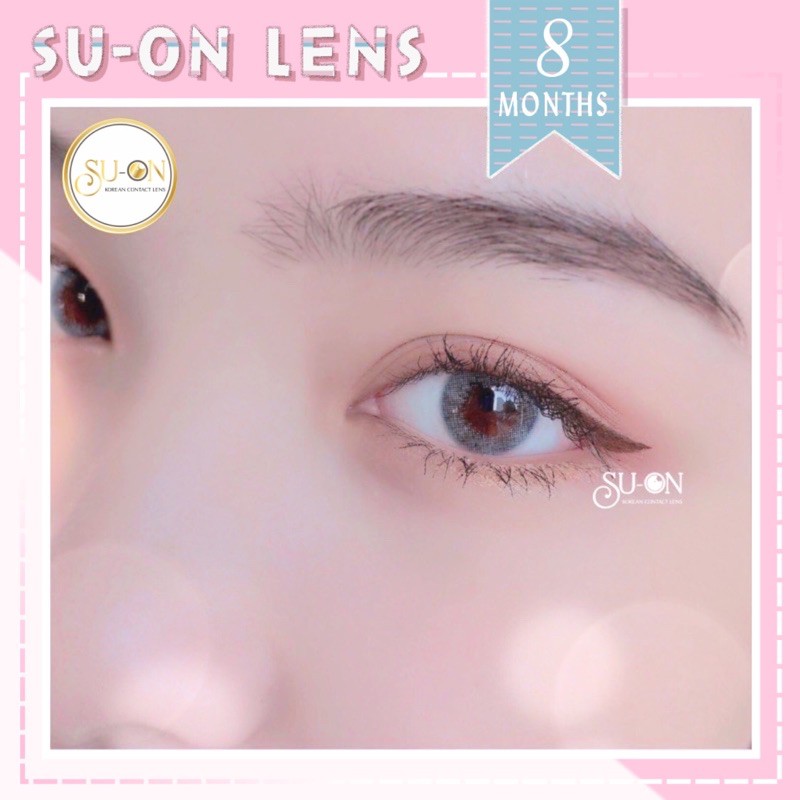 Lens cận xám khói trong 009 SILIVER, kính áp tròng Hàn Quốc chính hãng 13,8mm, xám khói trong trẻo cho đôi mắt