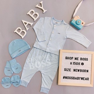 [NHẬP KIDTET hoàn 15% xu đơn 150k] bộ cài thẳng newborn