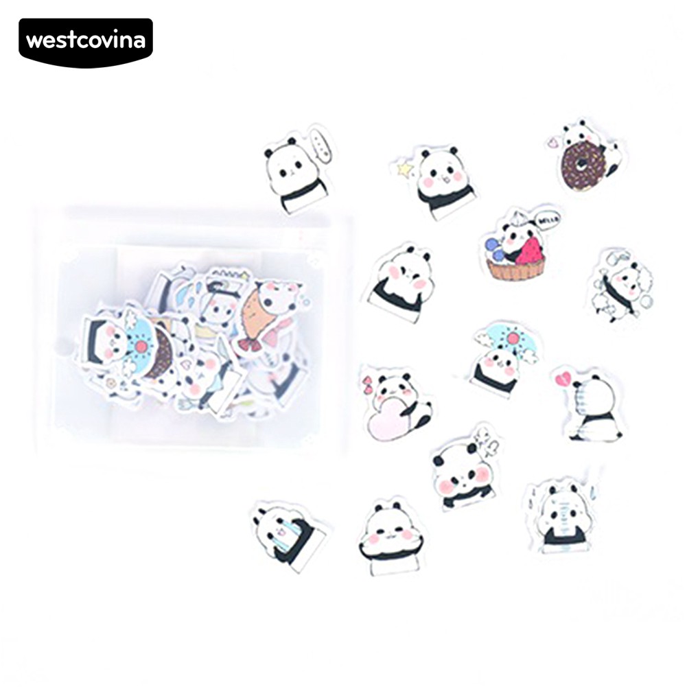 Bộ 40 Miếng Dán Trang Trí Hình Động Vật Đáng Yêu
