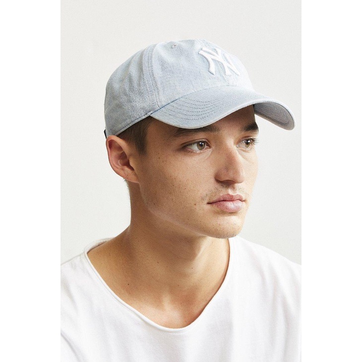 Nón kết, mũ lưỡi trai unisex chất liệu jean watt màu cá tính, logo thêu 738