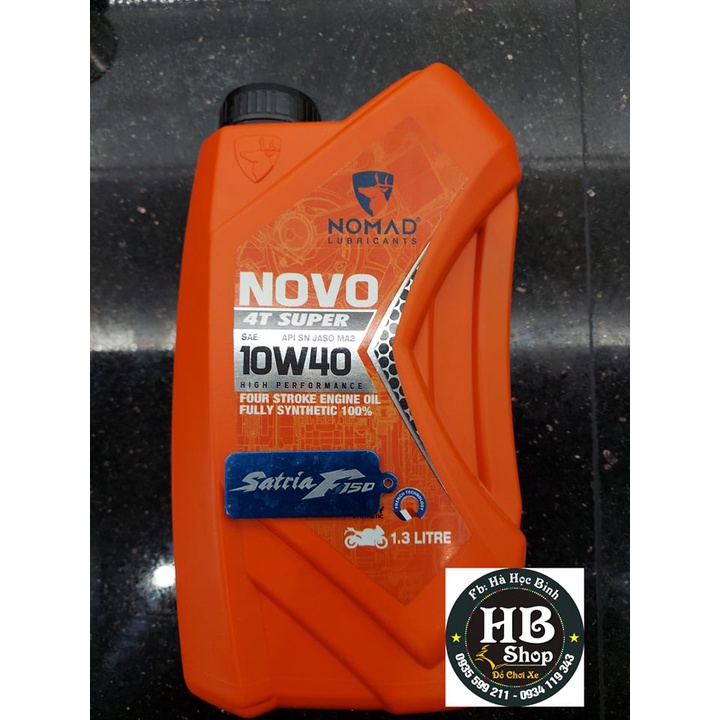 nhớt NOVO NOMAD 1 lít 3 10w40 danh cho raider satria