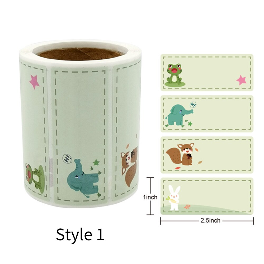 Set 300 Nhãn Dán Viết Chữ Kích Thước 2.5cm X 5cm Cho Bé