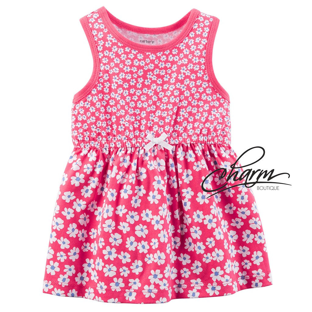Váy Cho Bé Gái, Đầm Bé Gái Thun CARTER'S Chính Hãng