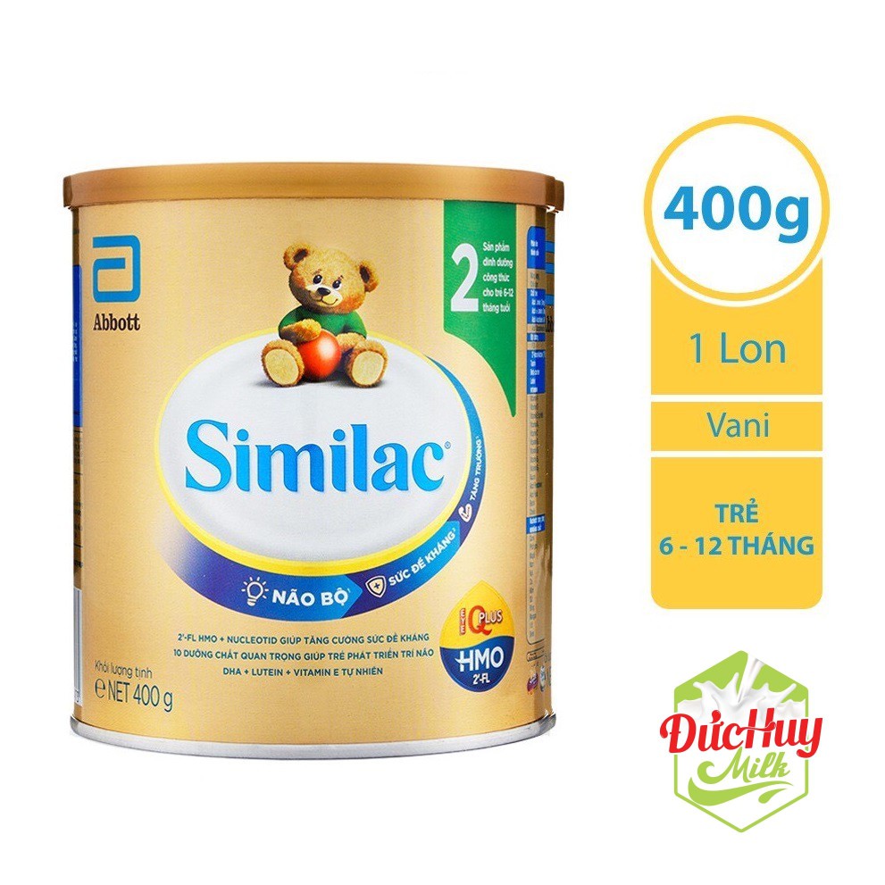 Sữa bột Abbott Similac IQ HMO 2 400g_Duchuymilk