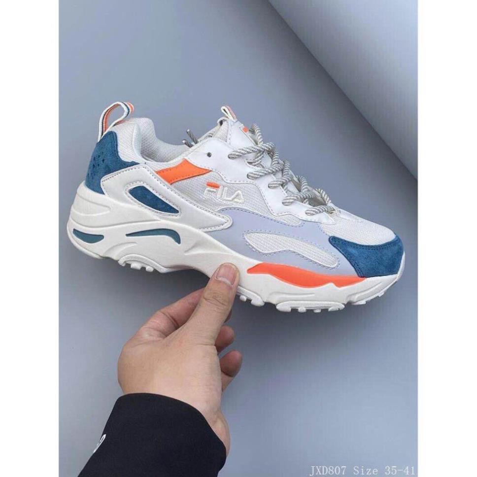 Tết Sale XẢ HẾT Giày thể thao Fila Ray cao cấp mầu xanh trắng (mẫu mới) < ) 2020 new ^ . ^ ' ) ྇