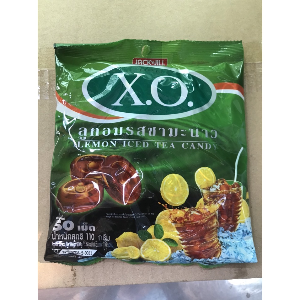 Kẹo Trà Chanh XO Thái Lan Lemon Iced Tea Candy (Gói 110g)