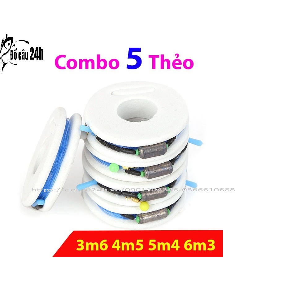 Dây trục câu đài buộc sẵn đầy đủ các kích thước, cước câu [PK 5x4A]